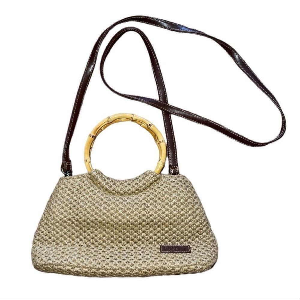 Rosetti | Cream Crocheted Purse with Bamboo handles